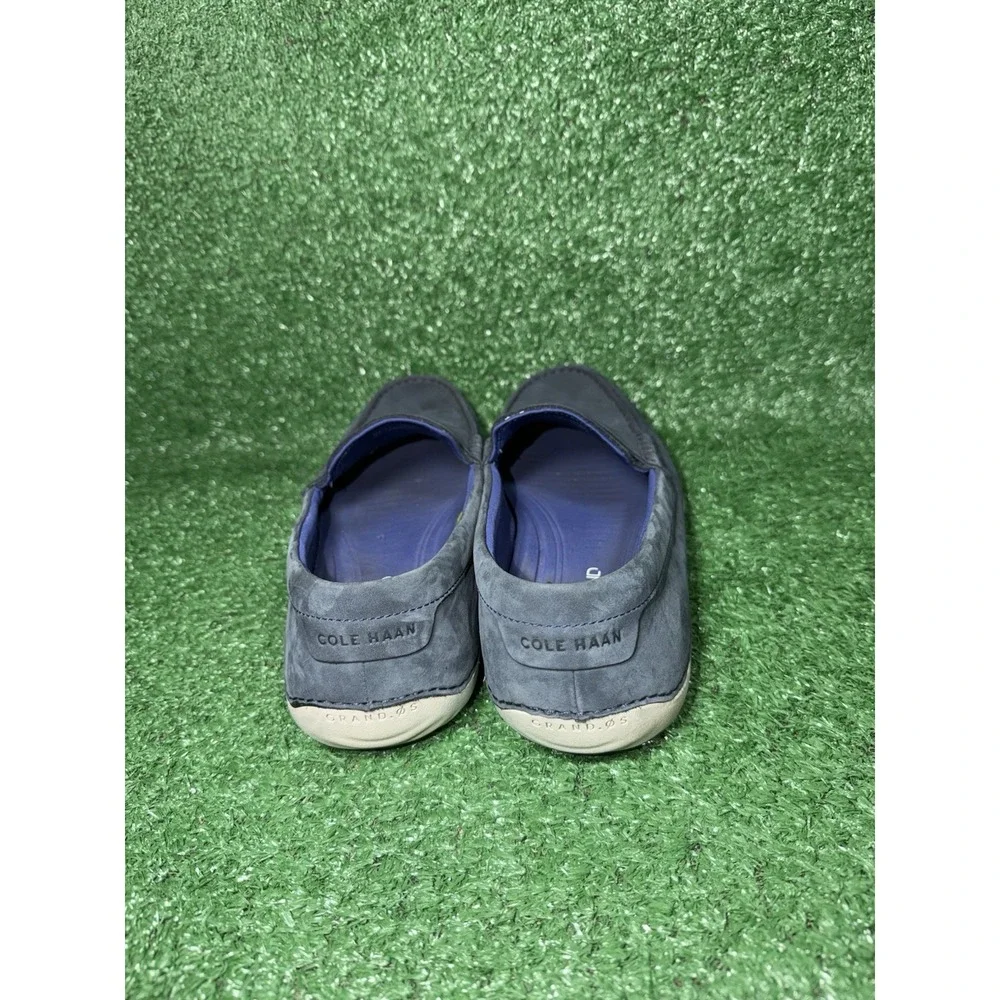 COLE HAAN Motogrand Penny Loafer Mens Size 10.5 Navy Nubuck Slip On Shoes C24717